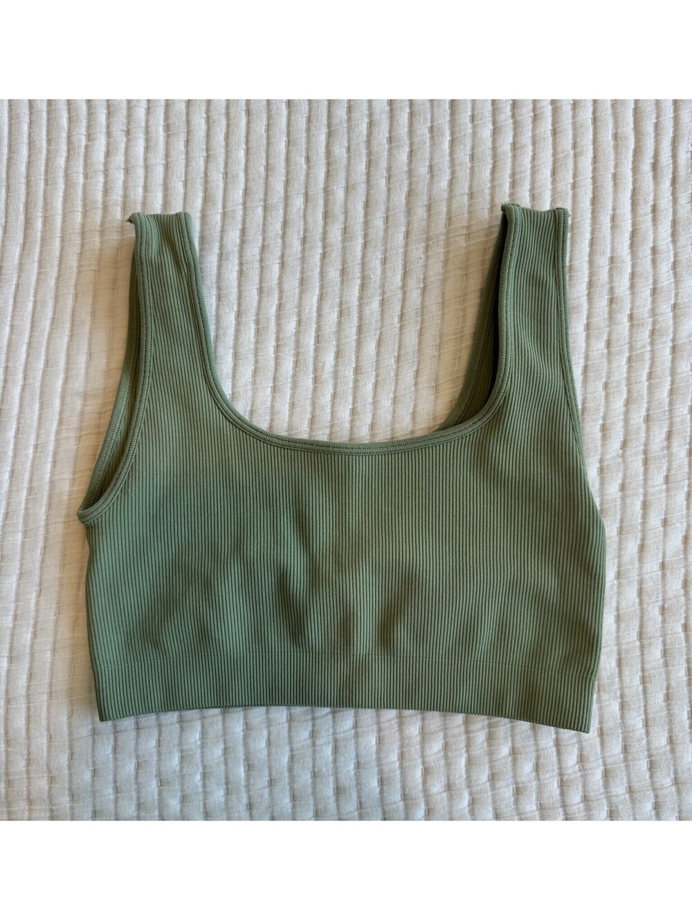 SET Active Sculptflex Box Cut Sport Bra Sage Green M/L